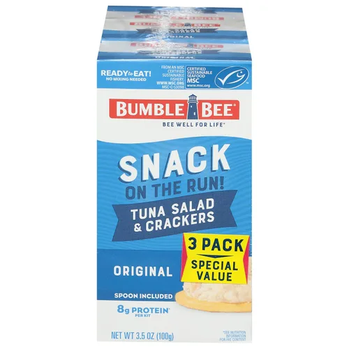 Vista 21 de Ensalada de atún Bumble Bee con galletas saladas - Sin grasa - 3.5 oz (Paquete de 3)