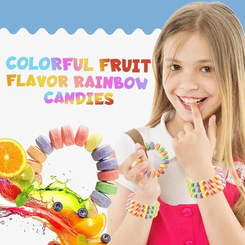 Vista 7 de Bedwina Pulseras de caramelo para niños de 2.5 pulgadas, envueltas