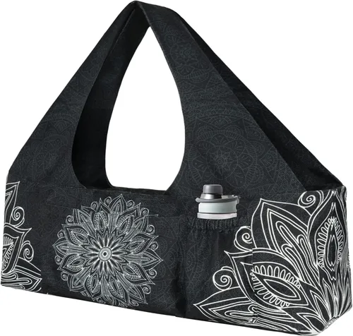 Vista 12 de Bolsa para esterilla de yoga – Bolsa de yoga grande con correa para esterilla de yoga, cremallera y bolsillos, bolsas de yoga y transportadores que