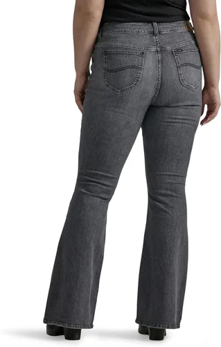 Vista 3 de Lee Jeans acampanados legendarios de talle medio para mujer, talla grande