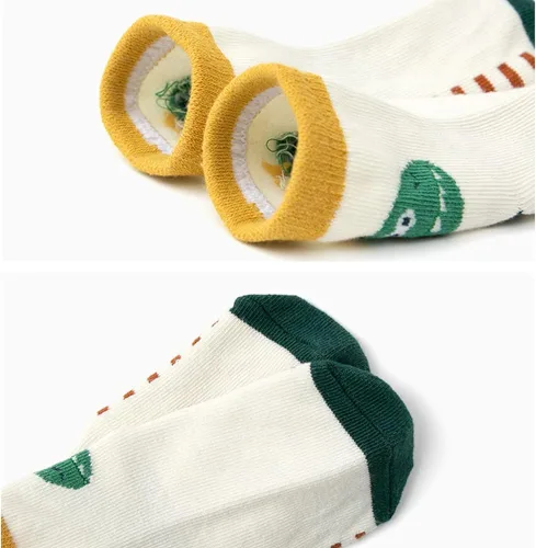 Vista 4 de Calcetines antideslizantes para bebé con agarres para niños y niñas