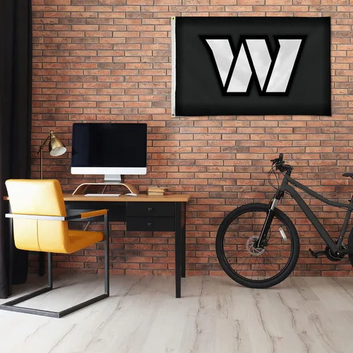 Vista 2 de Rico Industries NFL - Bandera de fibra de carbono de 3 x 5 pies, para interiores o exteriores, decoración del hogar, gran regalo, día del juego