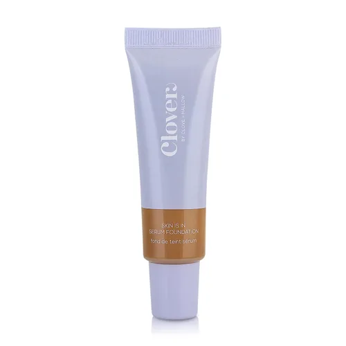 Vista 14 de Clover Skin Is In Serum Foundation Suero facial hidratante, base ligera, libre de crueldad animal y vegano, con escualano y cera de semillas de 10