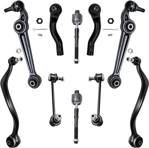 Vista 600 de Detroit Axle - Kit de suspensión frontal de 10 piezas para Dodge Avenger 2008-2014, Chrysler Sebring 2007-2010, 2 brazos de control inferiores, 2
