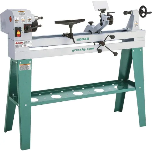 Vista 2 de Grizzly Industrial G0842-Torno de madera de 14 x 37 pulgadas con accesorio de copia