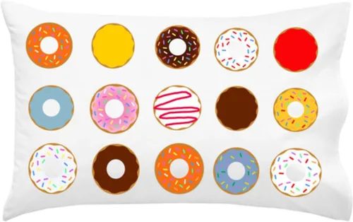 Vista 7 de Oh, Susannah Funda de almohada con forma de donas, bonita funda de almohada para niños pequeños (funda de almohada de 14 x 20 pulgadas)