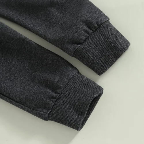 Vista 5 de Sasaerucure Conjunto de sudadera de manga larga con cuello redondo y pantalones de otoño e invierno para bebé niña