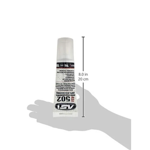 Vista 3 de Sellador de silicona 100% RTV - Tubo exprimible de 2.8 oz - Transparente
