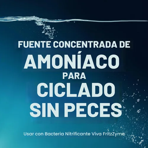 Vista 2 de Fritz Pro Aquatics Cloruro de Amonio - Fuente de amoníaco para ciclismo sin peces (17.64 oz)