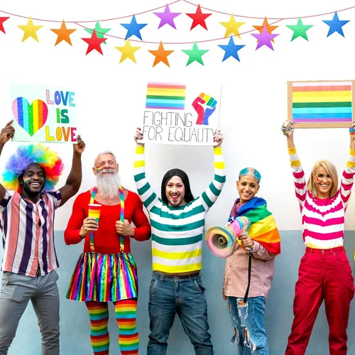 Vista 6 de Gejoy 80 piezas de estrellas con purpurina de arco iris, decoración de estrellas de papel doble impreso para noche de cine, decoración de tablón