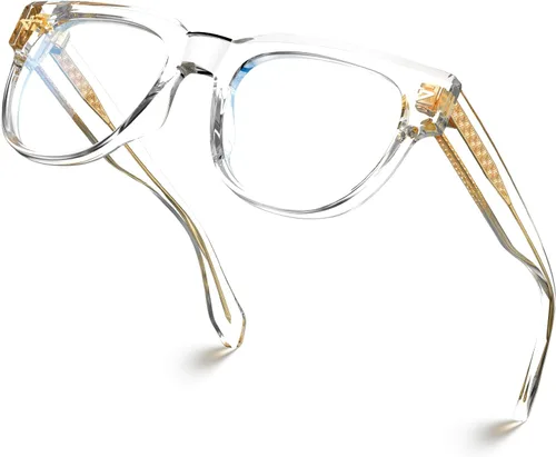 Vista 11 de VISOONE Blue Light Blocking Glasses Men Women Square Frame TR90 Clear Lens Computer Screen Protector Eyeglasses Work Study Gaming UV Daily Outdoor
