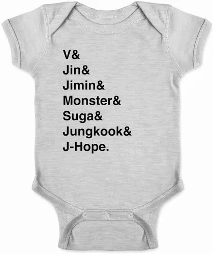 Vista 3 de Pop Threads K-Pop Group Names List Infant Baby Boy Girl Bodysuit