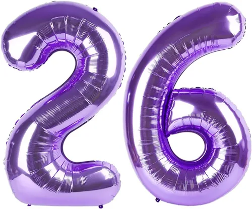 Vista 453 de Globos con números de 40 pulgadas, color negro, para decoraciones de cumpleaños de 10 a 100 años Jumbo 40In & Vibrant Color, With Hanging Holes
