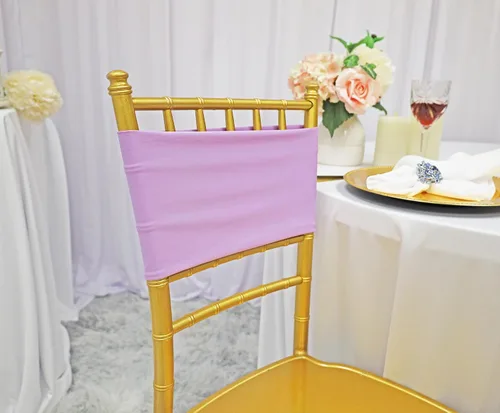 Vista 20 de (10 bandas elásticas de elastano de 7 x 13 pulgadas, de doble capa, lazos elásticos de licra para silla, lazos para bodas, fiestas, banquetes
