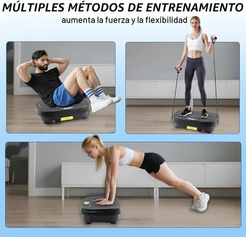 Vista 5 de Homesy Vibration Plate Exercise Machine, Vibrating Plate for Lymphatic Drainage, Full Body Shake Platform Board for Home Fitness and Fat Burning