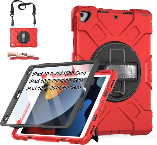 Vista 15 de Funda para iPad de 6ª/5ª generación de 9.7 pulgadas: Funda de TPU para iPad 9.7 (2018/2017) y iPad Air 2 de 9.7" con protector de pantalla - Soporte