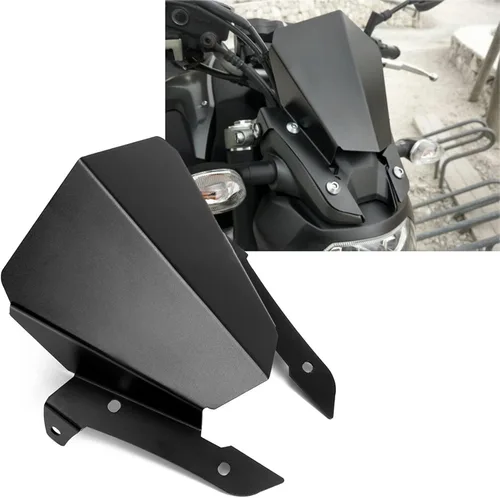 Vista 3 de YUANQIAN FZ-07 - Parabrisas delantero de motocicleta compatible con FZ-07 FZ07 FZ 07 2013 2014 2015 2016 2017