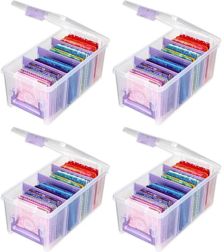 Vista 15 de ArtBin 6925AA Semi Satchel con divisores extraíbles, organizador portátil de arte y manualidades con asa, [1] estuche de almacenamiento de plástico