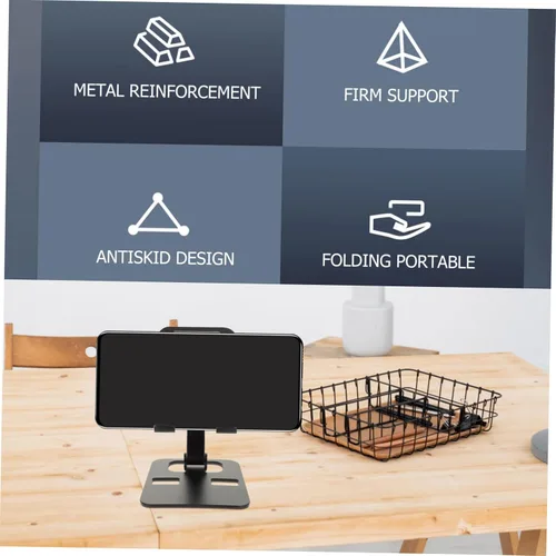 Vista 4 de Soporte de teléfono plegable para escritorio Soporte ajustable Multi-ángulo Rack