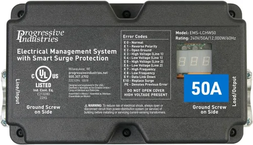 Vista 6 de Progressive Industries EMS-HW30C - Protector de sobretensiones para autocaravana resistente, negro, 30 amperios