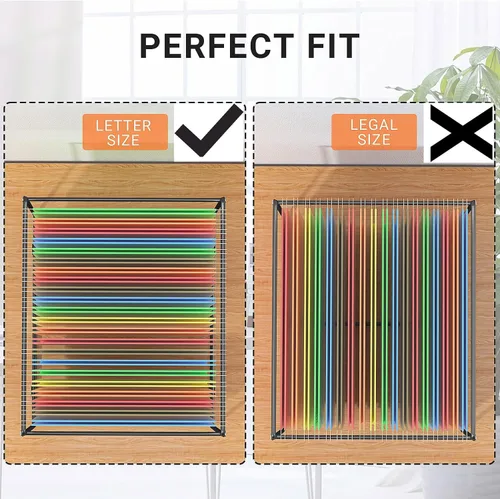 Vista 2 de Carpeta de archivos colgante, tamaño carta, 10 pulgadas de alto, punto de altura no se adapta a todos los cajones de archivadores, carpetas