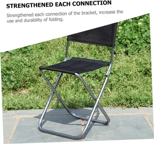 Vista 4 de Kisangel Taburete plegable Silla de aleación de aluminio al aire libre Taburete portátil para acampar