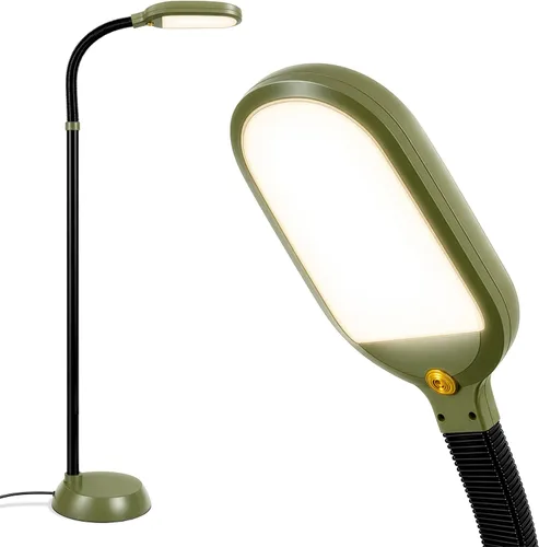 Vista 14 de Brightech Litespan - Lámpara de Pie LED Brillante para Lectura Sobre Silla, Manualidades y Lectura, Luz de Esteticista para Extensiones de Pestañas