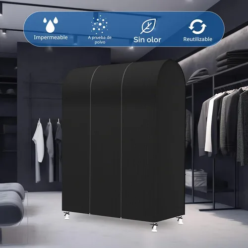 Vista 6 de Zilink Funda para Perchero de Ropa de 43 Pulgadas a Prueba de Polvo Transpirable Funda para Perchero de Ropa Bolsas para Ropa Grandes Protector