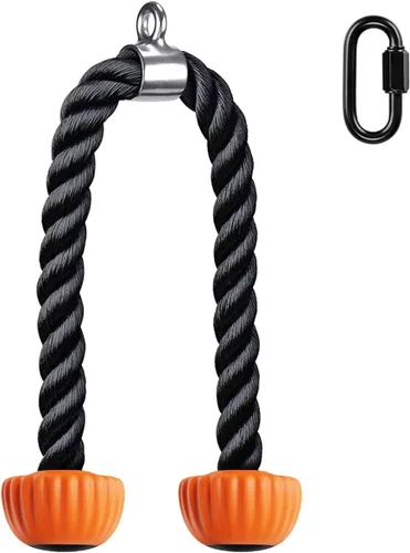 Vista 11 de SELEWARE Accesorios de máquinas de cable de barra recta giratoria para gimnasio, barra de tracción barra de presión con mango de goma