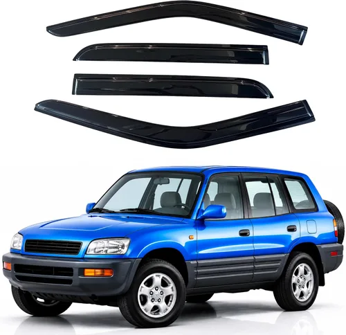 Vista 195 de Visera de ventana IG para Ford Focus Sedán y Hatchback 2012-2018, Protector de ventana lateral para lluvia y viento estilo Mugen, extra duradero