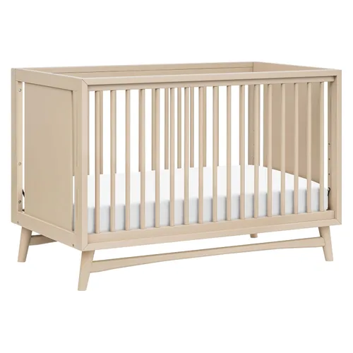 Vista 7 de Babyletto Peggy - Cuna convertible 3 en 1 con kit de conversión de cama para niños pequeños en miel, certificado Greenguard Gold