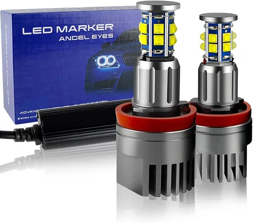 Vista 10 de H8 LED Focos de ojos de ángel con halo Compatible para BMW E60 E61 E63 E64 E70 E90 E92 E70 E71 E82 E87 E89 1 3 5 Series X5/6 Z4/7 Lámpara de xenón