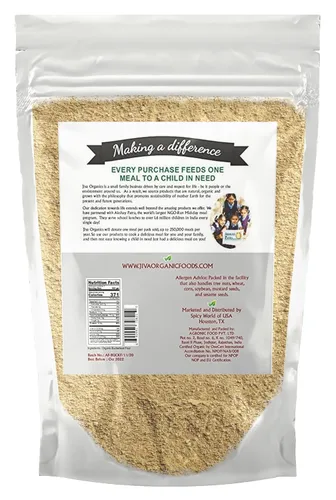 Vista 8 de Jiva Organics Harina de trigo sarraceno (oscuro), bolsa de 2 libras, vegano, sin OMG, kuttu, sabor terroso