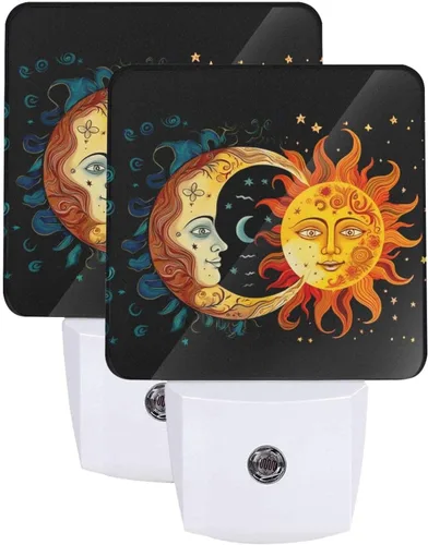 Vista 16 de Juego de 2 luces nocturnas patrióticas del 4 de julio, luces nocturnas LED con sensor automático de EE. UU., lámpara de sensor enchufable