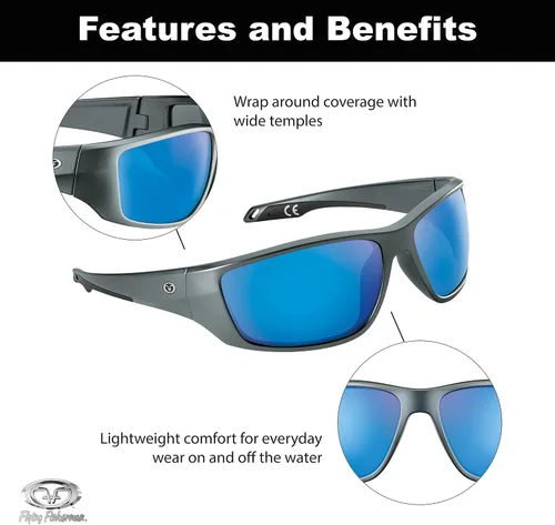 Vista 3 de Flying Fisherman Gafas de sol envolventes Carico