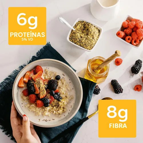 Vista 4 de BetterBody Foods Superfood Organic Super Seeds - Semillas de lino de chía y cáñamo, mezcla de semillas de chía orgánicas, semillas de lino molido