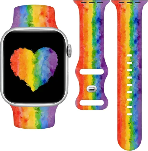 Vista 10 de Pride - Correa de reloj compatible con Apple Watch Series 11, 10, 9, 8, 7, 6, 5, 4, Ultra SE