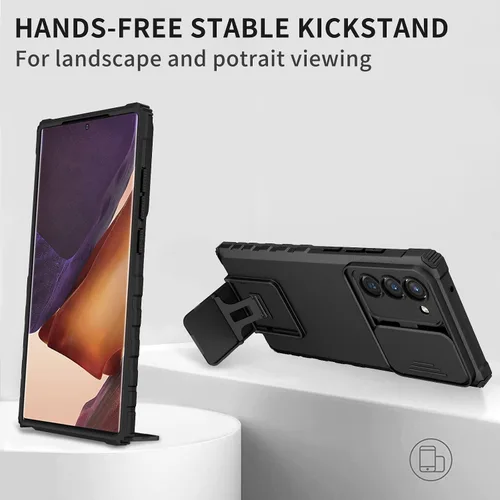 Vista 5 de Asuwish Funda de teléfono para Samsung Galaxy Note 20 Glaxay Note20 5G con protector de pantalla y cubierta deslizante para cámara con función