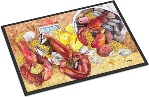 Vista 29 de Caroline's Treasures 1006MAT Pass Bait Shop - Felpudo de 18 x 27 pulgadas, para interiores y exteriores, para entrada, antideslizante, lavable