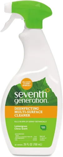 Vista 11 de Seventh Generation Limpiador en aerosol desinfectante, 26 oz. Botella de spray de gatillo, 8/cartón