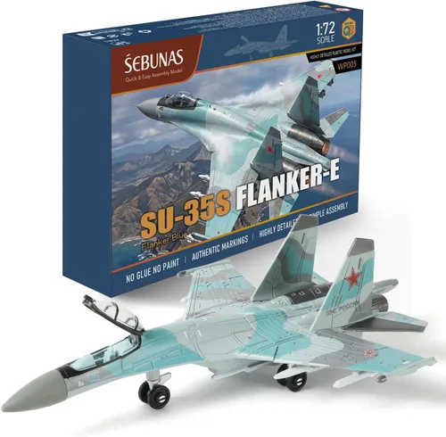 Vista 9 de SEBUNAS 1:72 Escala SU-25 Frogfoot Kit de modelo de montaje rápido de 05.SU-25