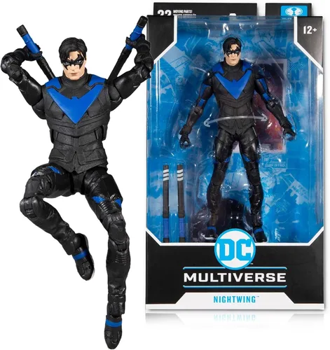 Vista 2 de McFarlane Toys - DC Multiverse Nightwing (Gotham Knights) Figura de acción de 7 pulgadas con accesorios