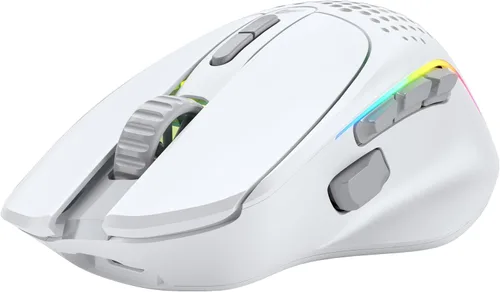 Vista 3 de GLORIOUS Mouse inalámbrico para juegos modelo I 2 para juegos, híbrido de Blanco mate