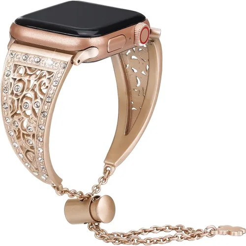 Vista 6 de Compatible con Apple Watch Band de 1.496 pulgadas, 1.575 pulgadas, 1.614 pulgadas, 1.654 pulgadas, 1.732 pulgadas, 1.772 pulgadas, 1.772 pulgadas
