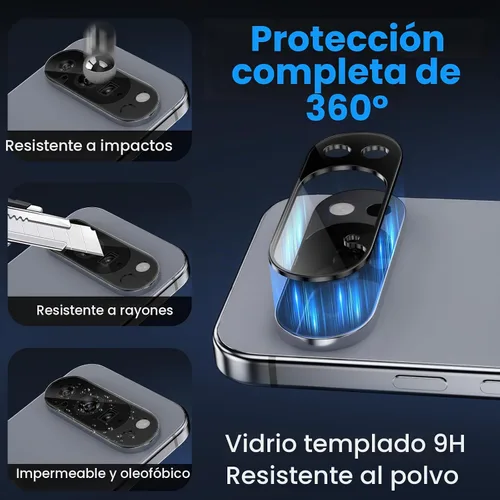 Vista 7 de Paquete de 2+2 para Google Pixel 10 Pro XL Protector de pantalla de privacidad y protector de lente de cámara, compatible con desbloqueo por huellas