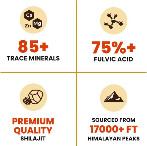 Vista 3 de Natruveda, Resina Shilajit del Himalaya para hombres y mujeres, shilajit orgánico, ácido fúlvico y más de 85 minerales naturales traza – Suplemento