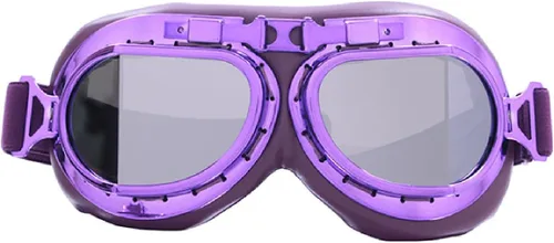 Vista 20 de CRG Sports Gafas de motocicleta estilo aviador, piloto, crucero, scooter, gafas de motocross para hombre, mujer, adulto