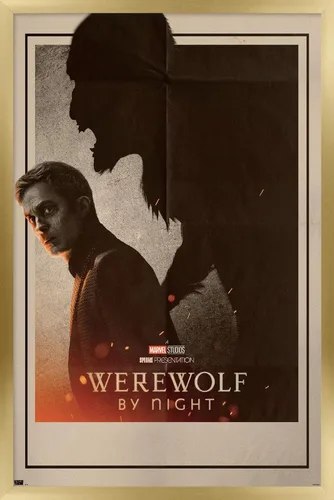 Vista 15 de Trends International Marvel Werewolf By Night - Póster de pared de una hoja, 22.4 pulgadas de largo x 14.7 pulgadas, versión enmarcada de madera