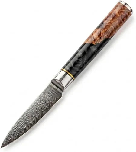 Vista 11 de Tidal Black - Cuchillo para pan de 8" - Damasco