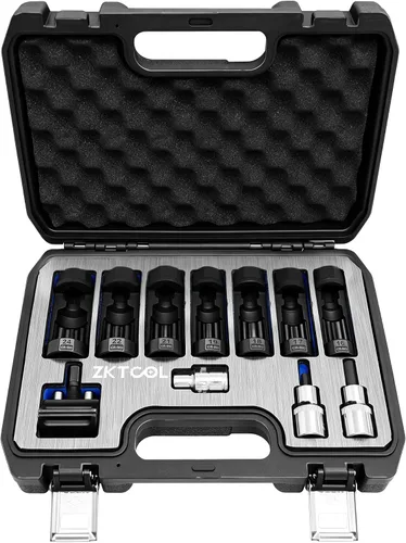 Vista 15 de ZKTOOL Separador de Puntal de Suspensión, Separador de Rótula de Brazo Inferior, Herramienta Separadora de Puntal de Nudillo, Compatible con VW Audi